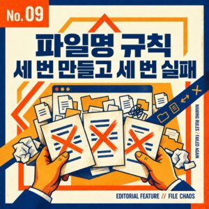 파일명 규칙을 세 번 만들고 세 번 다 못 지킨 이유